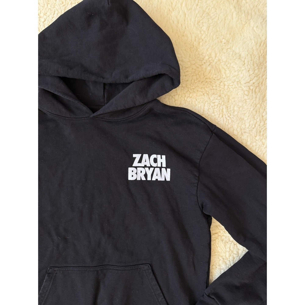 Zach Bryan Hoodie Black Sweater Heavyweight Burn, Burn, Burnt Mens Size M - Picture 3 of 4